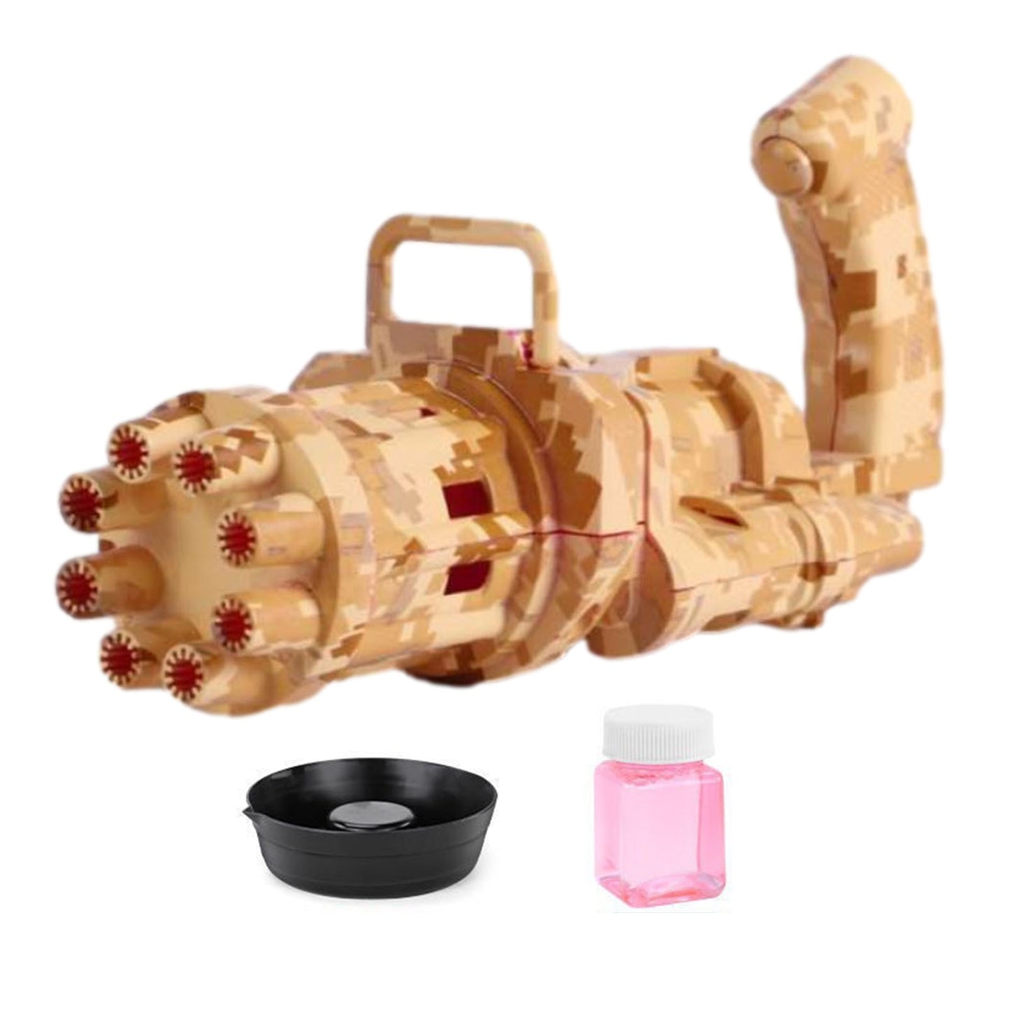 Electric Bubble Machine Black Gold Gold Gatling Bubble Gun Children Automatic Bubble Blowing Toy Gun Fan Combo Function