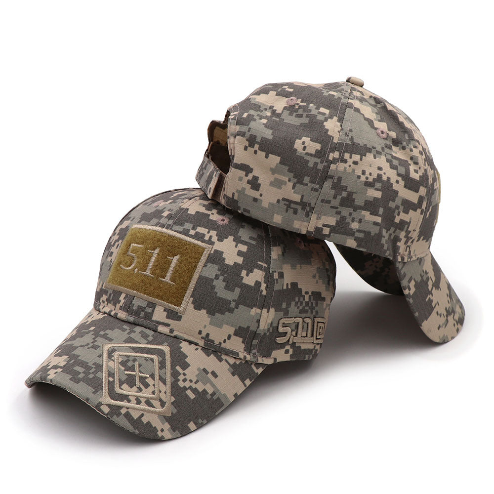 Cross-border e-commerce eBay wish new hat 5.11 magic stickers camouflage baseball cap tactical hat