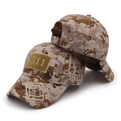 Cross-border e-commerce eBay wish new hat 5.11 magic stickers camouflage baseball cap tactical hat