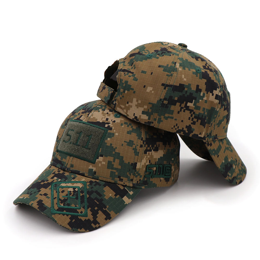 Cross-border e-commerce eBay wish new hat 5.11 magic stickers camouflage baseball cap tactical hat