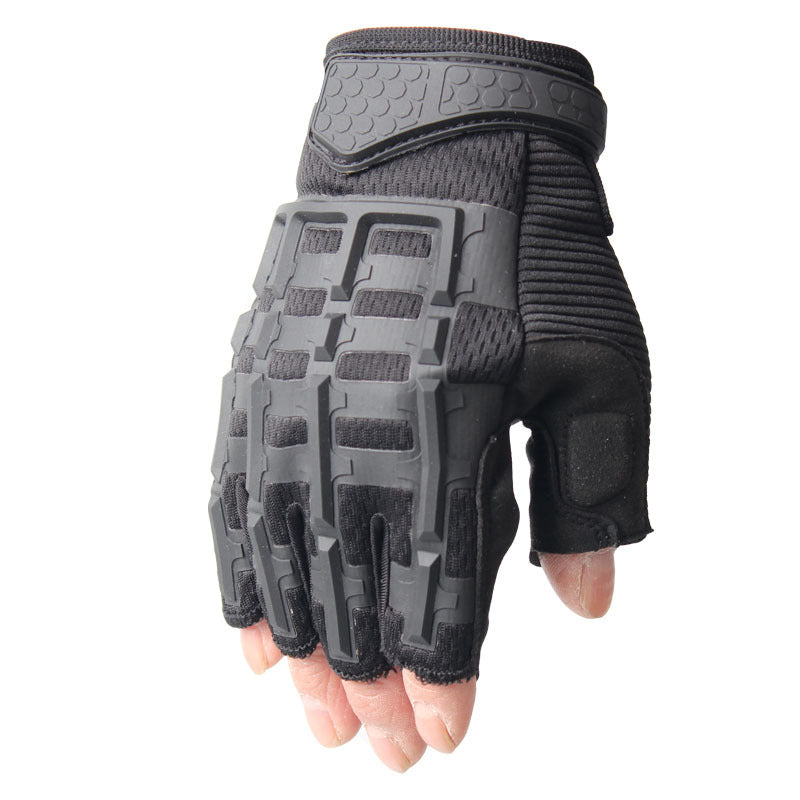 Spot outdoor tactical gloves cycling sports motorcycle half finger glove protective wear fitness touch screen gloves