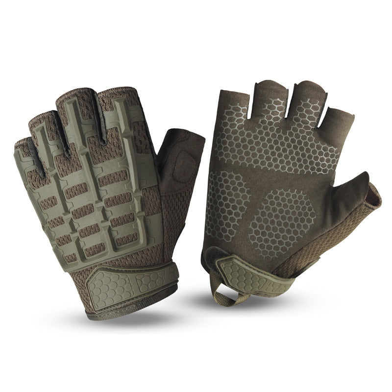 Spot outdoor tactical gloves cycling sports motorcycle half finger glove protective wear fitness touch screen gloves