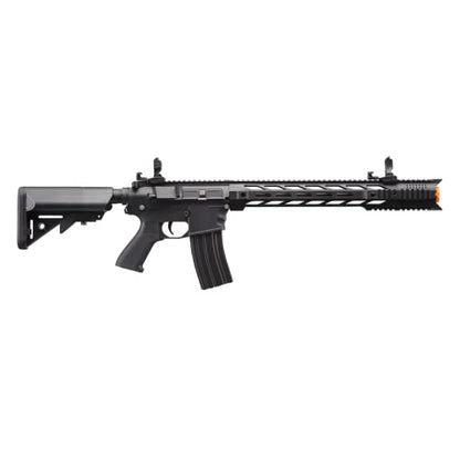 Lancer Tactical Gen 2 Airsoft M4 SPR Interceptor AEG Polymer - Electric Full/Semi-Auto, 1000 Rounds Bag of 0.20g BBS, Battery& Charger Included, Color Purple Polymer