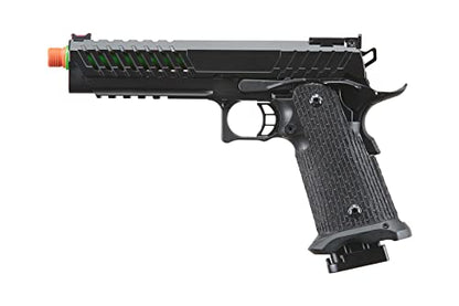 Lancer Tactical Knightshade Hi-Capa Gas Blowback Airsoft Pistol Lightweight Full Metal Slide High FPS Color: Black / Gold