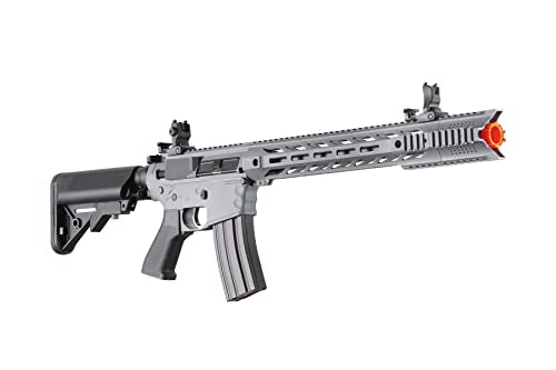 Lancer Tactical Gen 2 Airsoft M4 SPR Interceptor AEG Polymer - Electric Full/Semi-Auto, 1000 Rounds Bag of 0.20g BBS, Battery& Charger Included, Color Purple Polymer