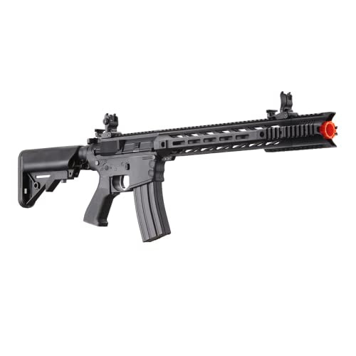 Lancer Tactical Gen 2 Airsoft M4 SPR Interceptor AEG Polymer - Electric Full/Semi-Auto, 1000 Rounds Bag of 0.20g BBS, Battery& Charger Included, Color Purple Polymer