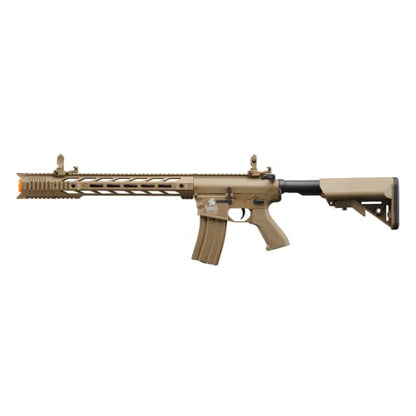 Lancer Tactical Gen 2 Airsoft M4 SPR Interceptor AEG Polymer - Electric Full/Semi-Auto, 1000 Rounds Bag of 0.20g BBS, Battery& Charger Included, Color Purple Polymer