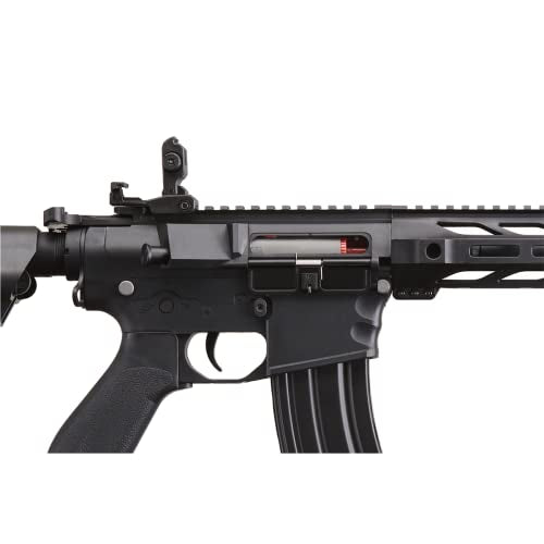 Lancer Tactical Gen 2 Airsoft M4 SPR Interceptor AEG Polymer - Electric Full/Semi-Auto, 1000 Rounds Bag of 0.20g BBS, Battery& Charger Included, Color Purple Polymer