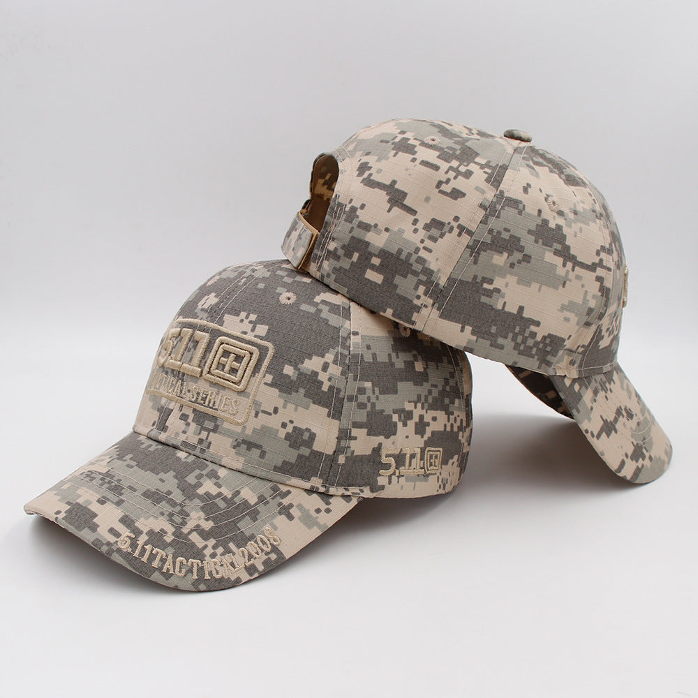 Cross-border e-commerce eBay wish new hat 5.11 magic stickers camouflage baseball cap tactical hat