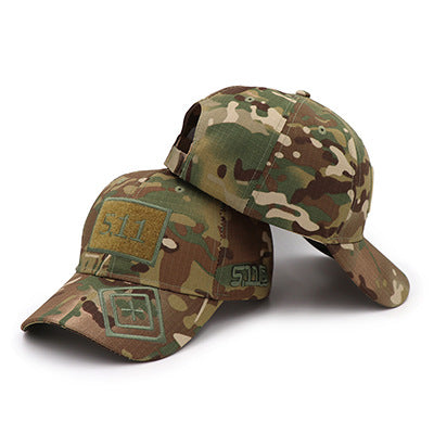 Cross-border e-commerce eBay wish new hat 5.11 magic stickers camouflage baseball cap tactical hat