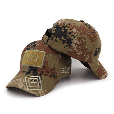 Cross-border e-commerce eBay wish new hat 5.11 magic stickers camouflage baseball cap tactical hat