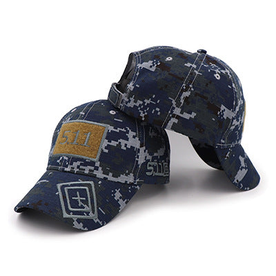 Cross-border e-commerce eBay wish new hat 5.11 magic stickers camouflage baseball cap tactical hat