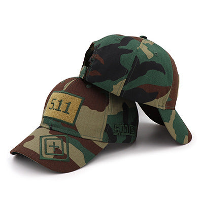 Cross-border e-commerce eBay wish new hat 5.11 magic stickers camouflage baseball cap tactical hat