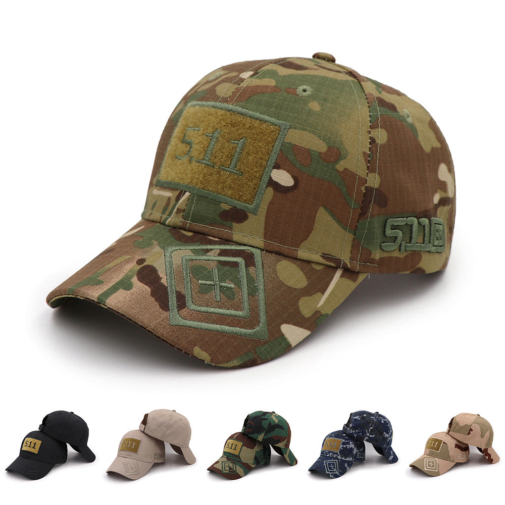 Cross-border e-commerce eBay wish new hat 5.11 magic stickers camouflage baseball cap tactical hat