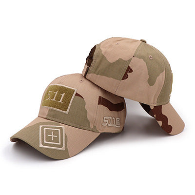 Cross-border e-commerce eBay wish new hat 5.11 magic stickers camouflage baseball cap tactical hat