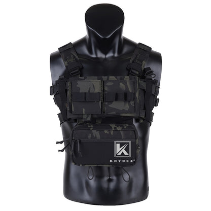 KRYDEX MK3 Modular Tactical Chest Rig Chassis Spiritus Airsoft Hunting Military Tactical Carrier Vest w/ 5.56 223 Magazine Pouch