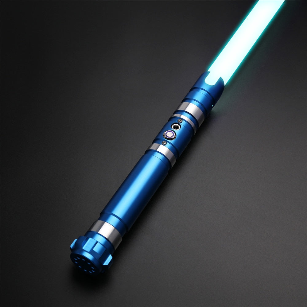 TXQSABER TS012 RGB Lightsaber Metal Handle Heavy Dueling Saber With 10 Soundfonts And 12 Kinds Light Kids Toys FOC Laser Swors