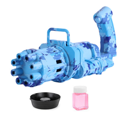 Electric Bubble Machine Black Gold Gold Gatling Bubble Gun Children Automatic Bubble Blowing Toy Gun Fan Combo Function