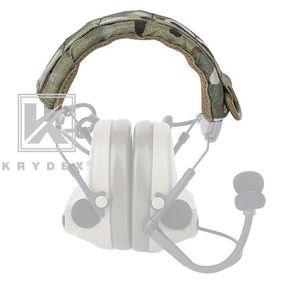 KRYDEX Modular Headphone Stand Protection Cover For HOWARD PELTOR Tactical Headband Earmuff Headset Stand MOLLE Protection Case